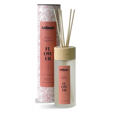 Sodasan Living mājokļa aromatizētājs / difūzeris ar rožu un ģerānijas aromātu Flower, 200ml